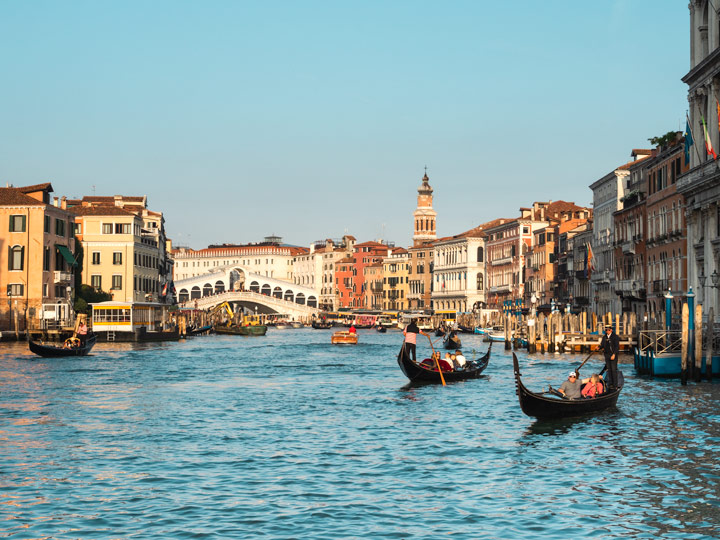 Best view over the Grand Canal and buildings in this 2 days in Venice itinerary.