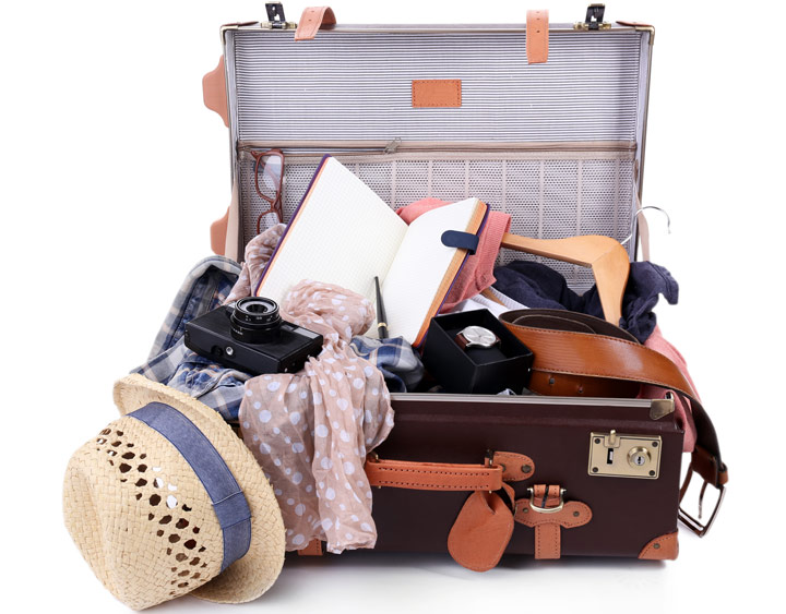 suitcase for travel abroad