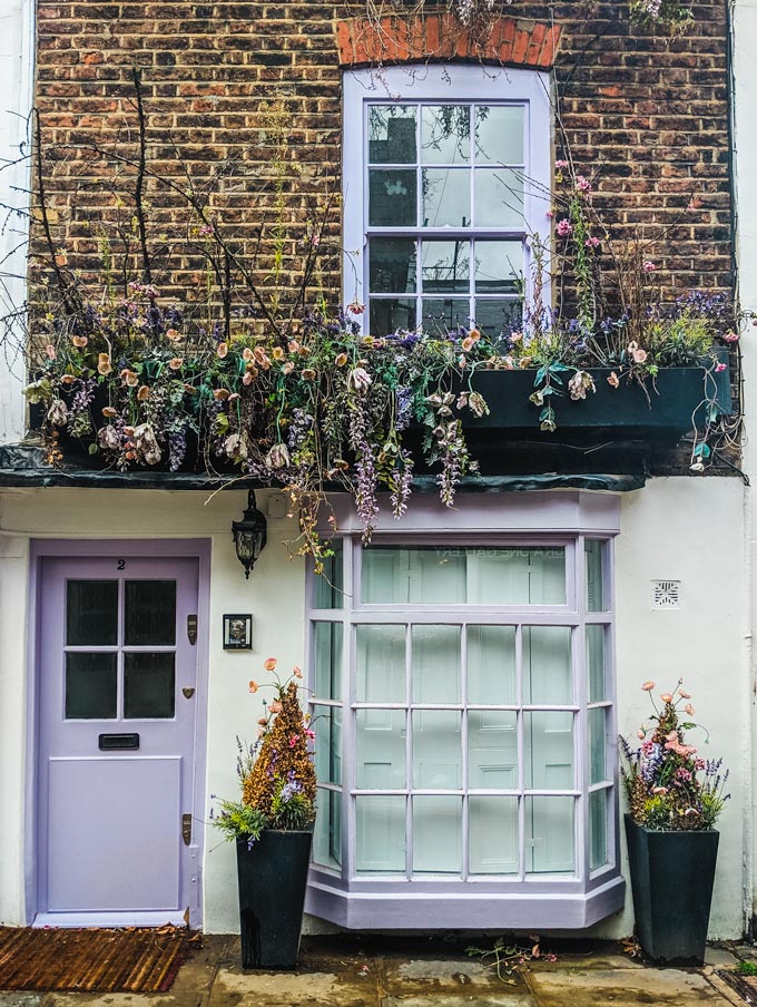 Brick exterior of small cottage rented after using moving to London checklist.