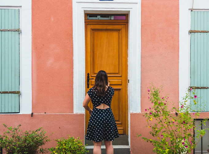 Starting a new life abroad - opening a door in Paris