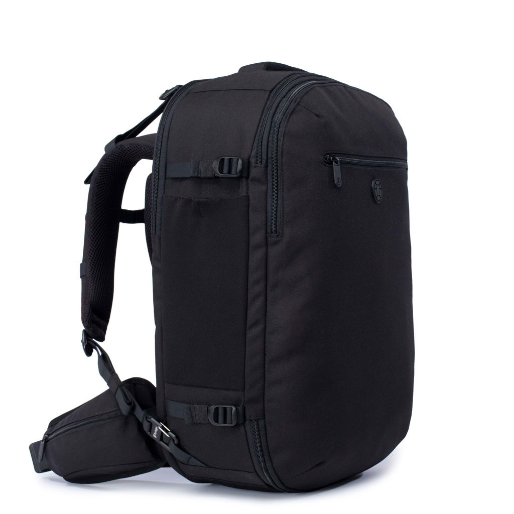 Isolated image of black Tortuga Setout backpack.